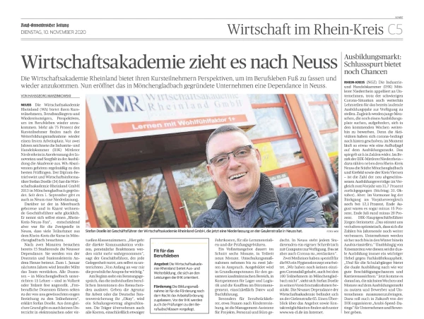 Wirtschaftsakademie zieht es nach Neuss